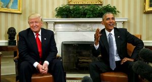 Obama görevi Trump'a devretmiştir.